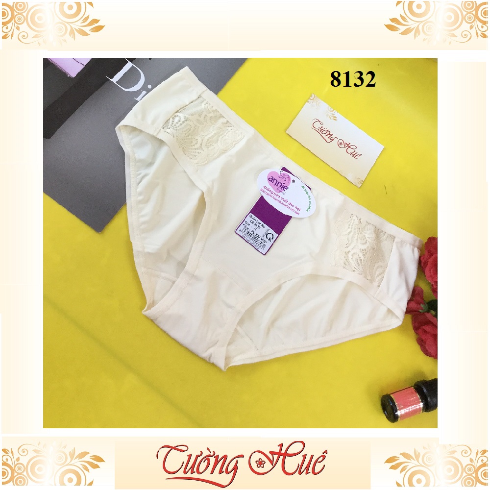 Quần lót nữ annie QE 8132 trơn phối ren