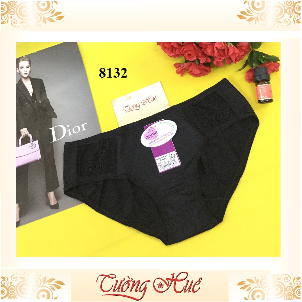 Quần lót nữ annie QE 8132 trơn phối ren