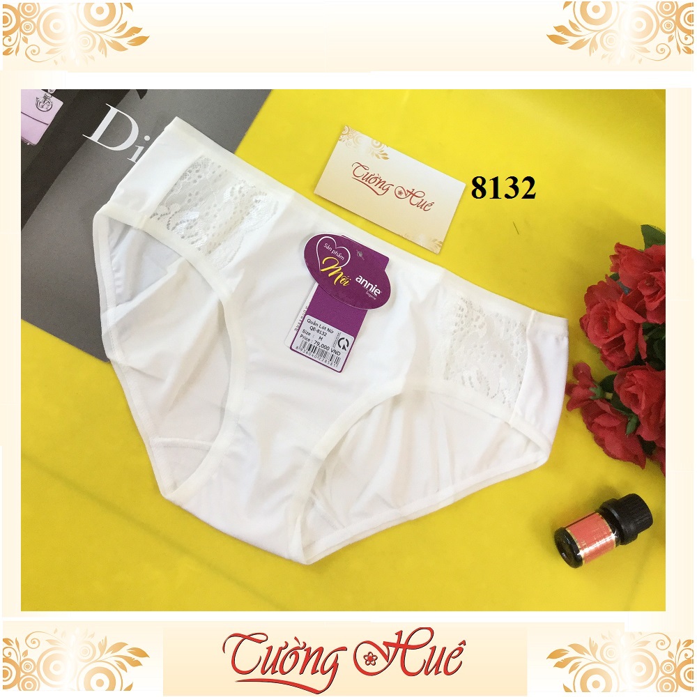 Quần lót nữ annie QE 8132 trơn phối ren