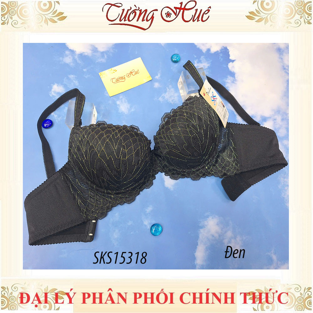 Áo lót nữ Darlin SKS 15318 áo ngực mút dầy nâng ren.