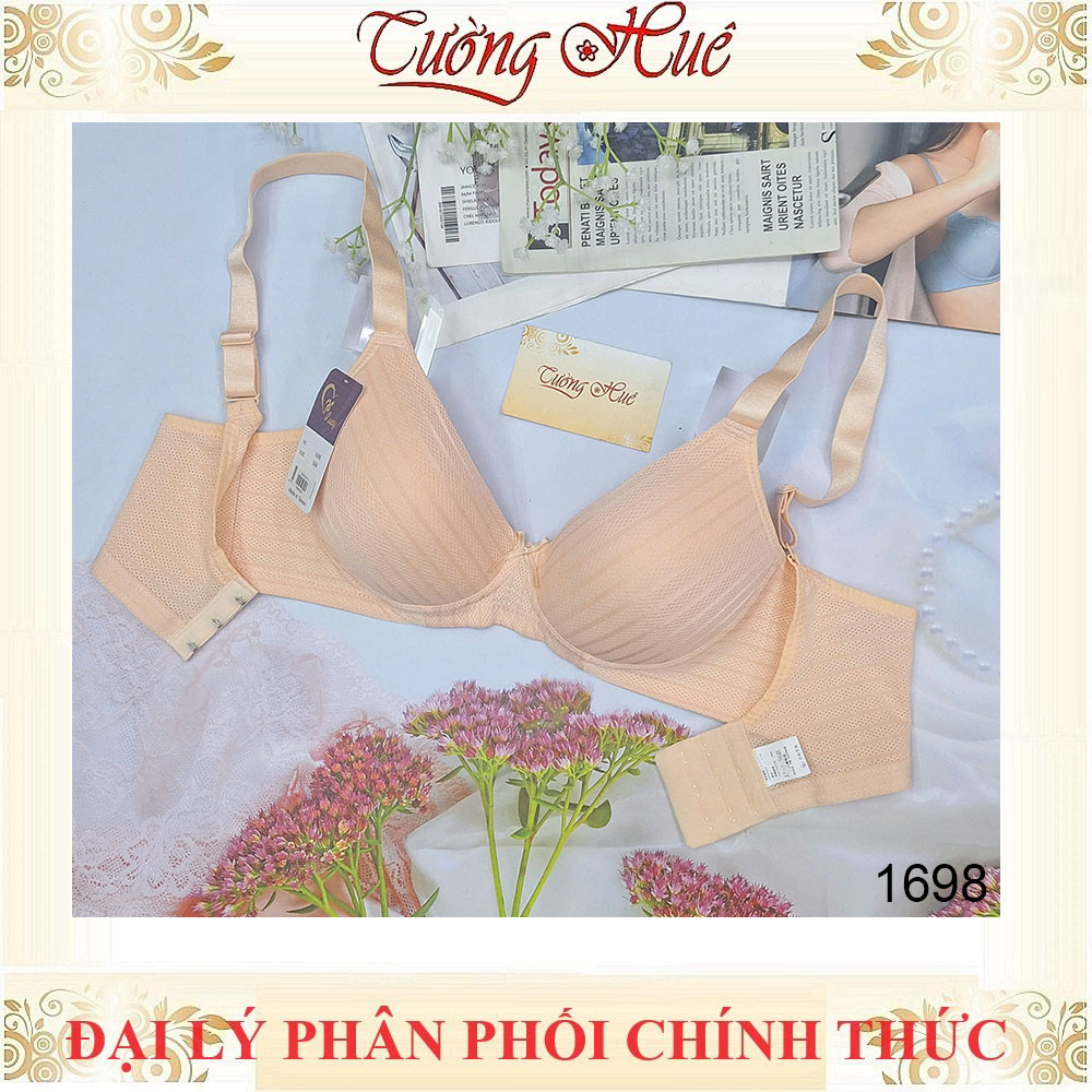 Áo Lót Nữ Đài Loan Iway 1698 Không Gọng Mút Mỏng Dây Bản Lớn 3 móc