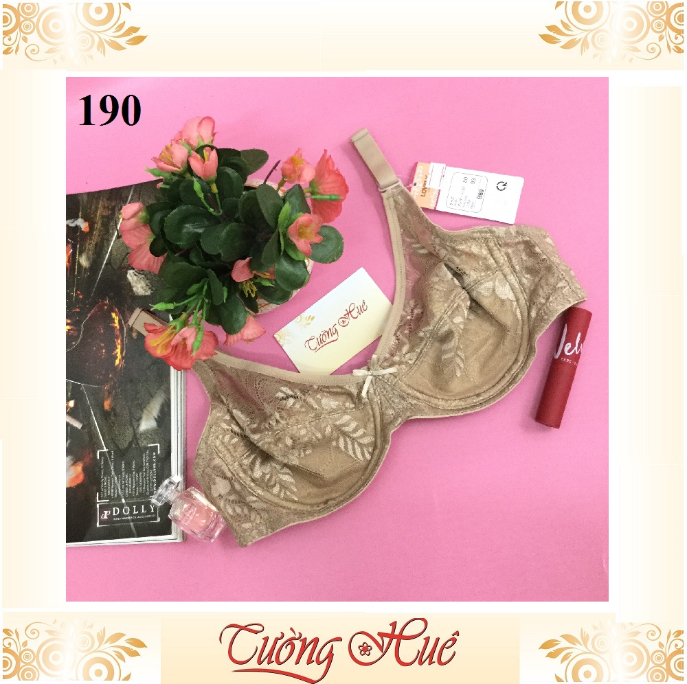 Áo lót nữ Lovely 190 V sâu ren lưới không mút có gọng.