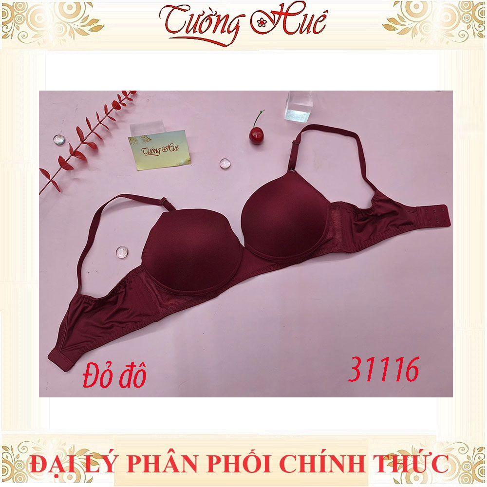 Áo lót nữ Marguerite-Paris 31116 Trơn Không Gọng Mút Mỏng Xẻ V Sâu, Lưng Bảng U