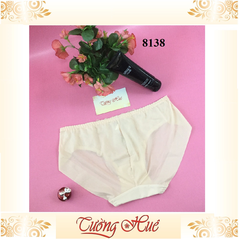 Quần lót nữ annie 8138 quần lót phối ren lưng vừa
