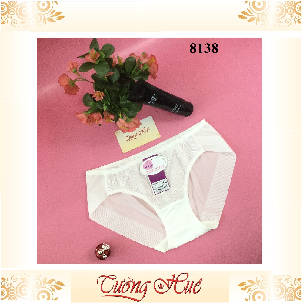 Quần lót nữ annie 8138 quần lót phối ren lưng vừa