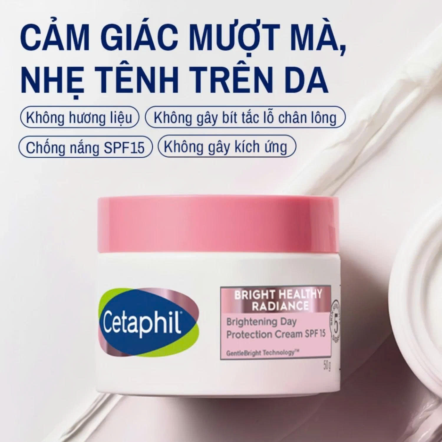 Kem dưỡng ẩm sáng da ban ngày ban đêm Cetaphil Bright Healthy Radiance Brightening- 50g