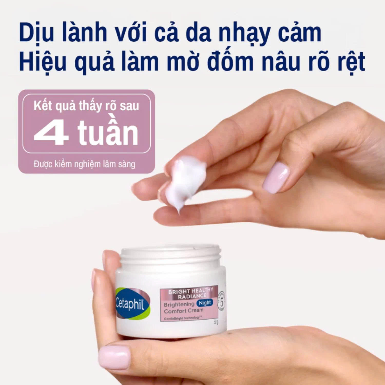 Kem dưỡng ẩm sáng da ban ngày ban đêm Cetaphil Bright Healthy Radiance Brightening- 50g