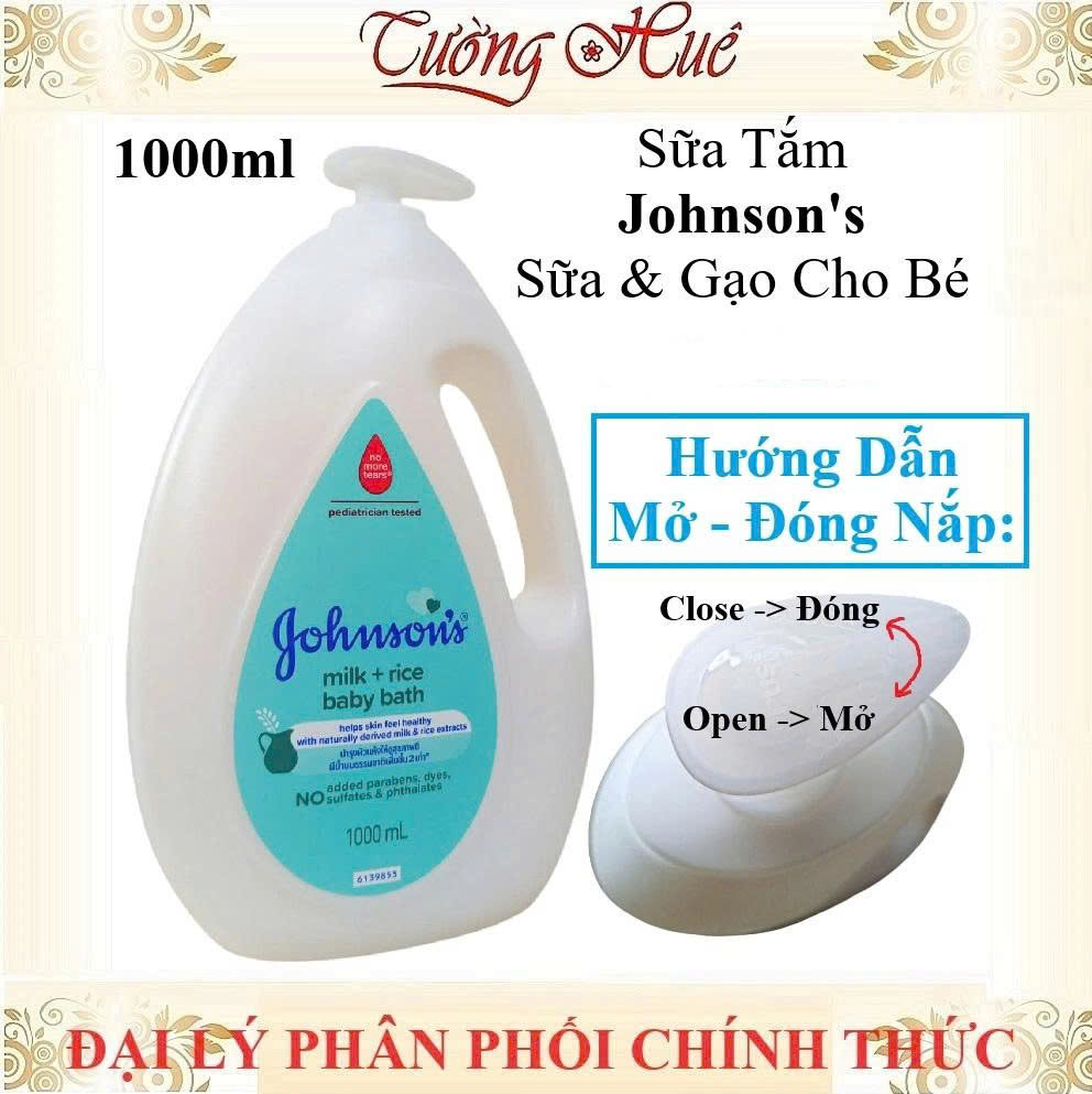 Sữa Tắm Johnson Milk & Rice Baby Bath Dành Cho Bé - 1000ml