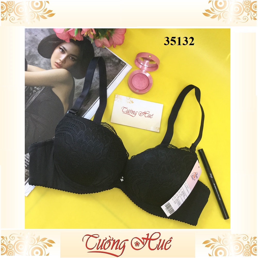 Áo lót nữ Bon Bon BV35132 mút dầy phối ren.