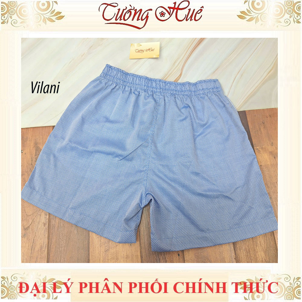 Quần Đùi Nam Vilani Họa Tiết Mặc Nhà Vải Cotton Mềm Mát Thoải Mái