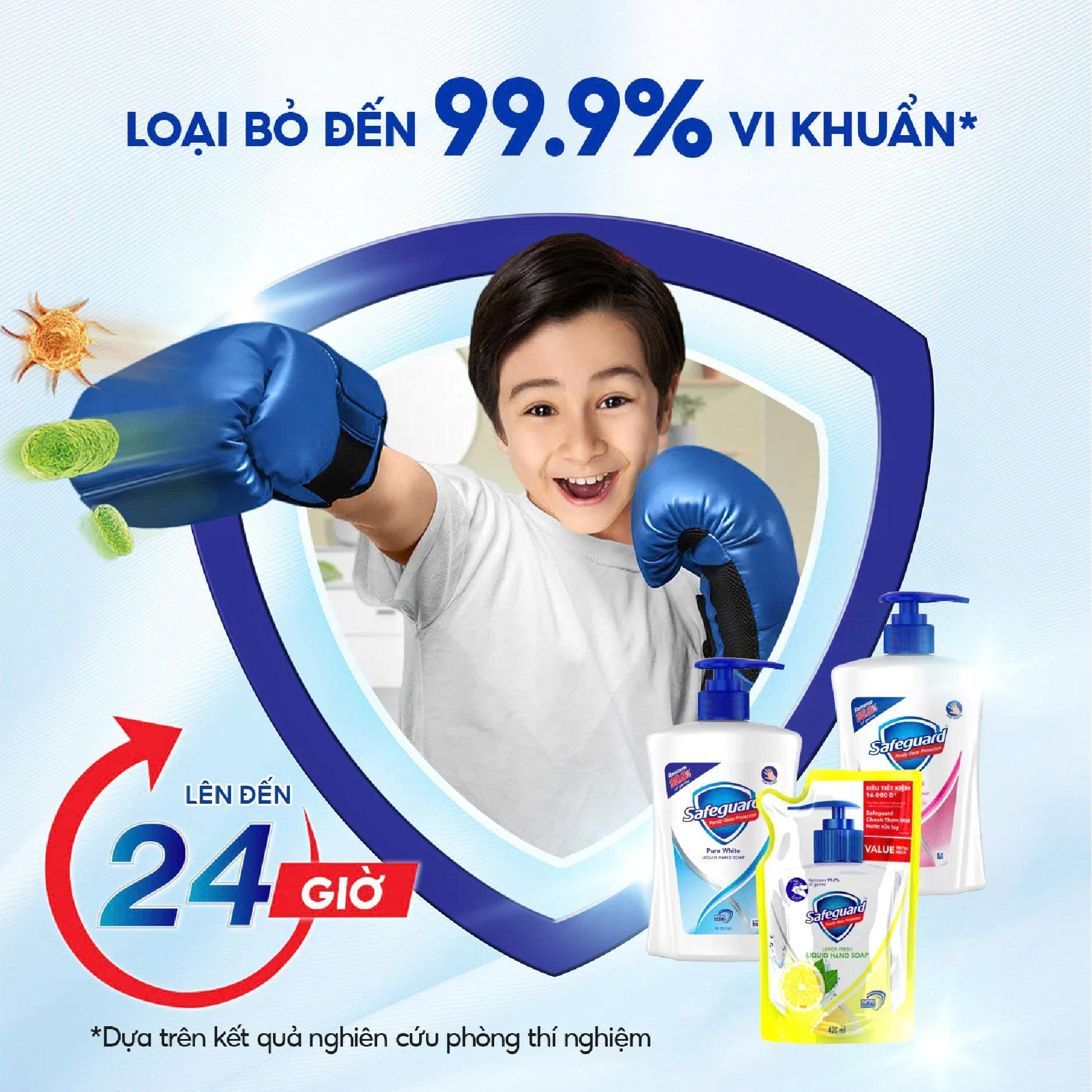 Nước Rửa Tay SAFEGUARD Sạch 99,9% Vi Khuẩn Dịu Nhẹ Cho Da - Túi 420ML