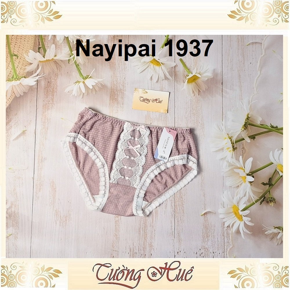 Quần Lót Nữ Nayipai 1937 Ren Ôm Mông Lưng Vừa.