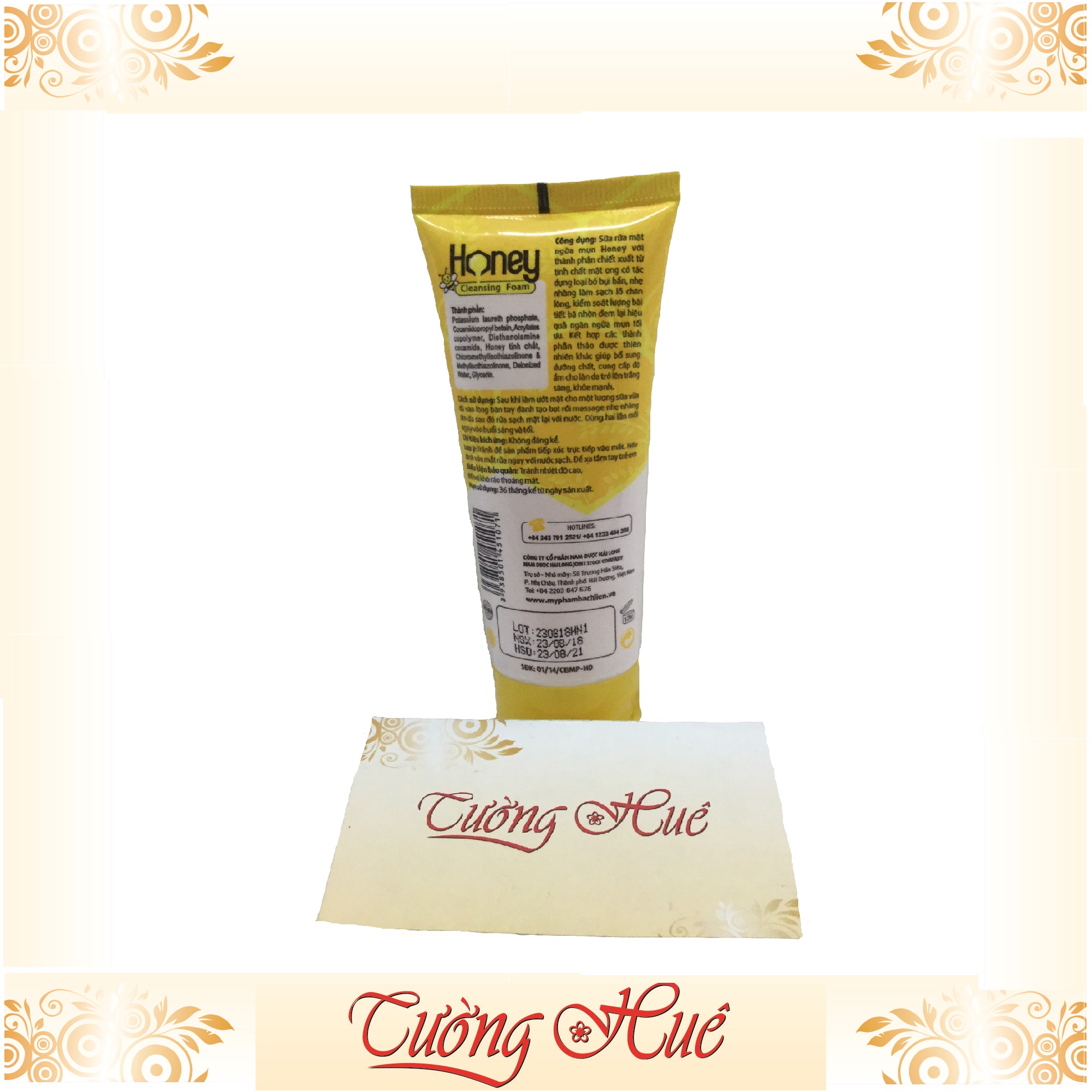 Sữa rửa mặt Bạch Liên ngăn ngừa mụn Mật ong - 50g