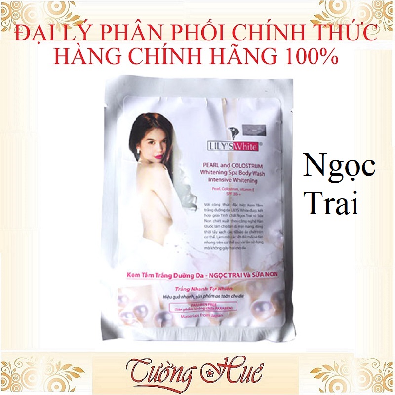 Tắm Trắng Lily's White Ngọc Trai Và Sữa Non - 120g