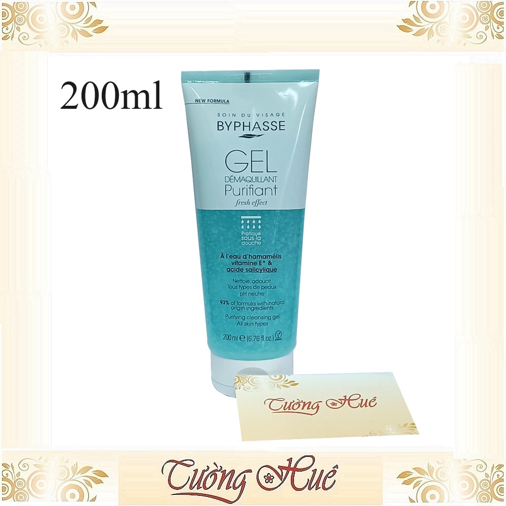 Gel Rửa Mặt Cho Mọi Loại Da Byphasse Purifying Cleansing Gel - 200ml