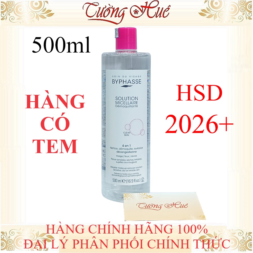 [HÀNG CÓ TEM ] Nước Tẩy Trang BYPHASSE Solution Micellaire - 500ml.