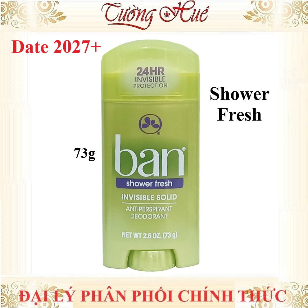 Lăn Khử Mùi Nữ BAN Inisible Solid Antiperspirant Deodorant - 73g (Có Lựa Chọn)