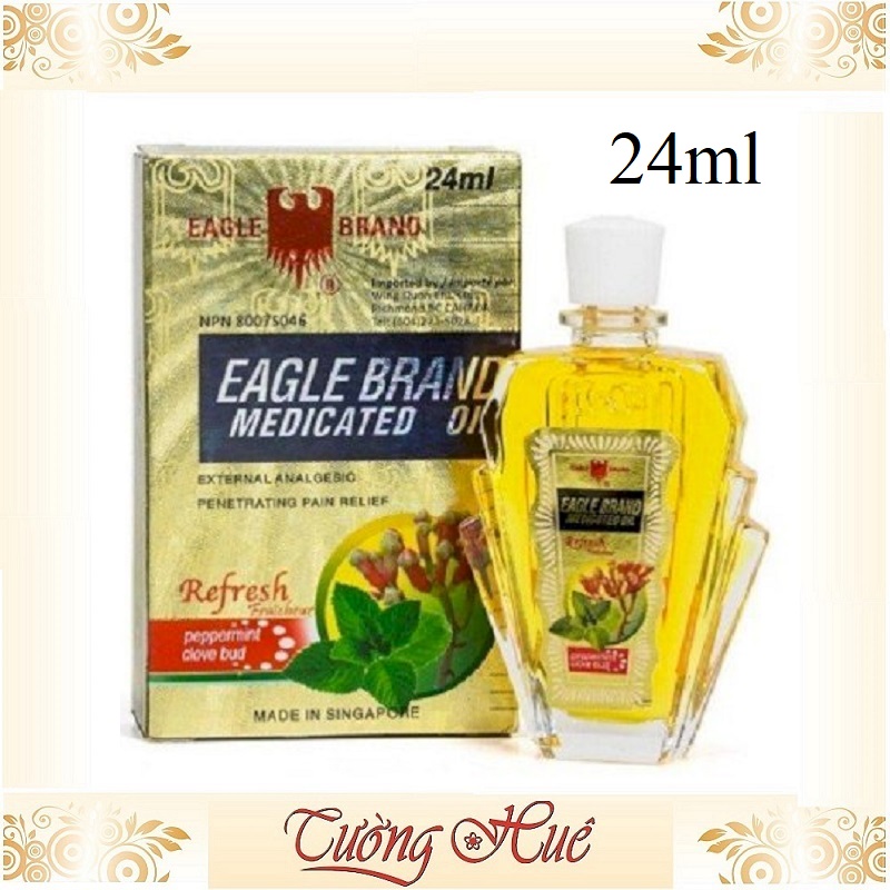 Dầu Vàng Eagle Brand Peppermint Clove Bud - 24ml