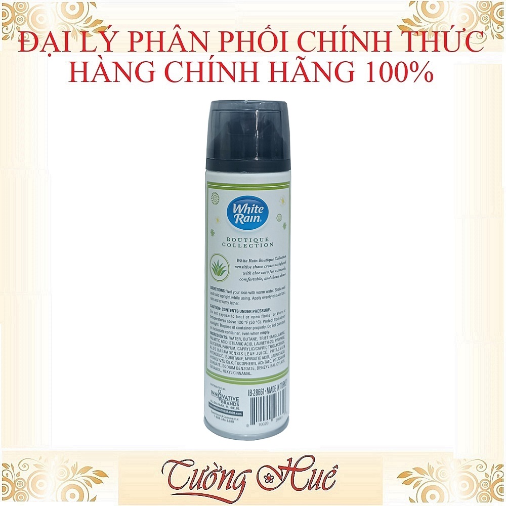 Kem Cạo Lông White Rain Sensitive Shave Cream With Aloe Vera - 207ml