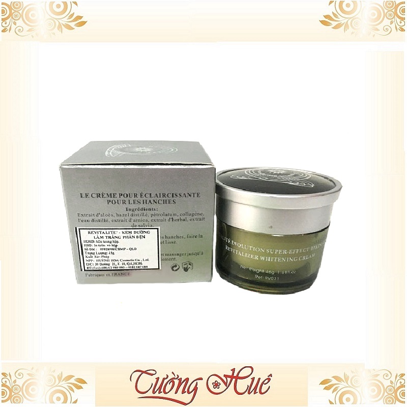 Kem làm trắng phần bẹn Revitalité Évolution Whitening Poop Cream - 45g