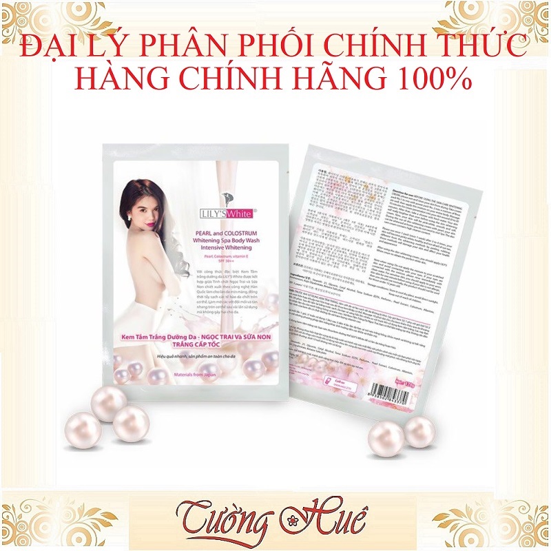 Tắm Trắng Lily's White Ngọc Trai Và Sữa Non - 120g