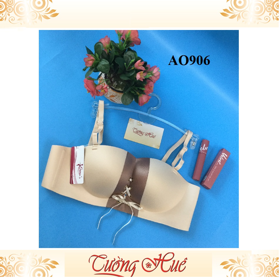 Áo lót nữ Enow's AO906 đúc su cúp ngang phối màu.