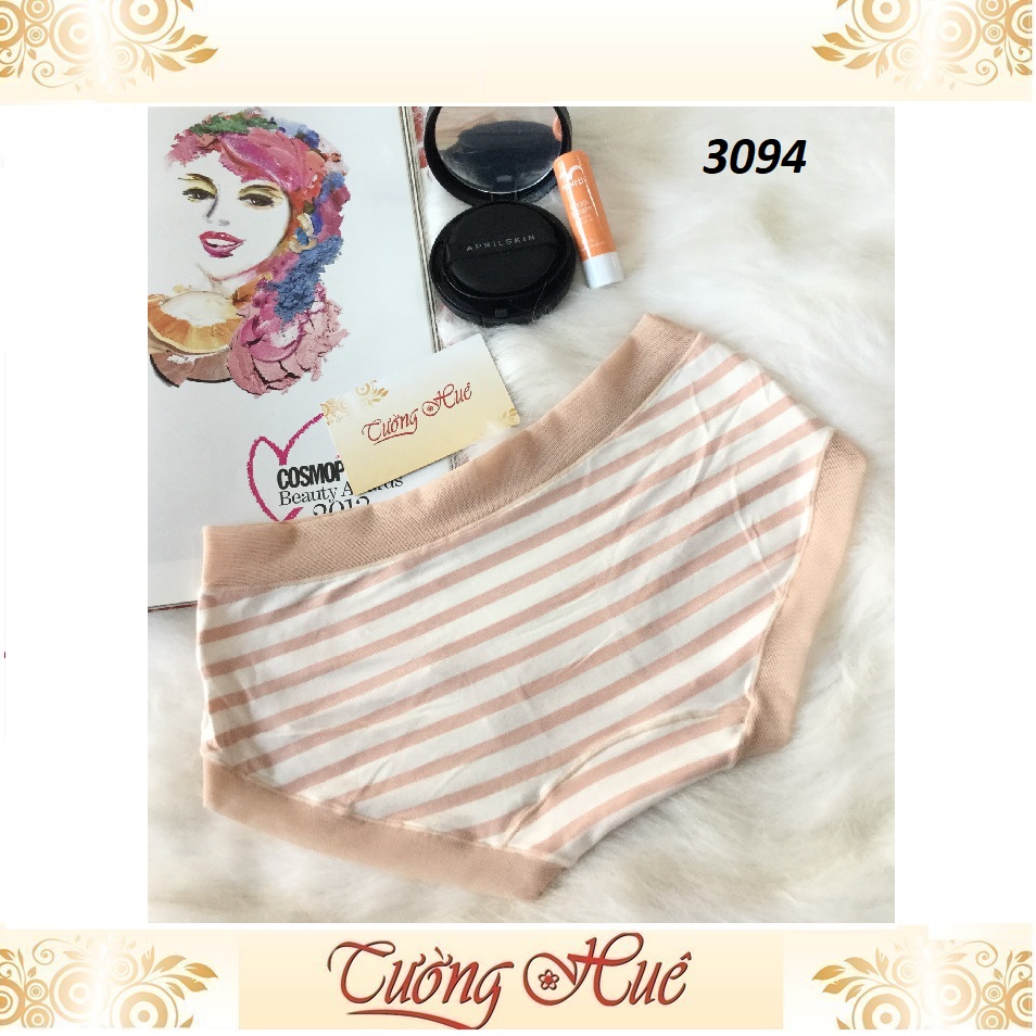 Quần lót nữ Banliya 3094 sọc màu.