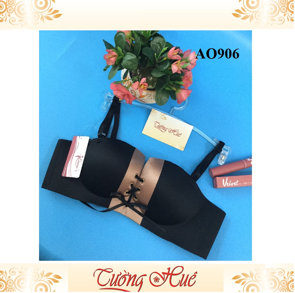 Áo lót nữ Enow's AO906 đúc su cúp ngang phối màu.