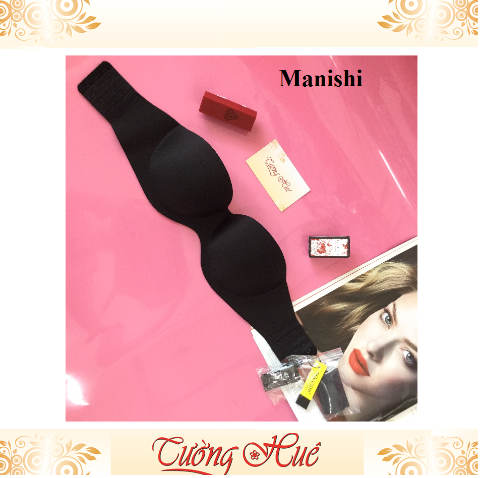 Áo lót nữ Manishi 218 đúc su cúp ngang không dây vai.