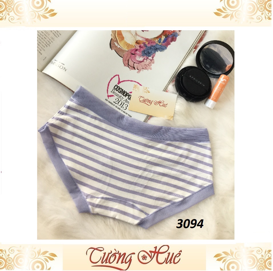 Quần lót nữ Banliya 3094 sọc màu.