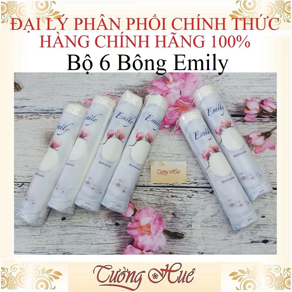 Bông tẩy trang Emily Wattepads 120 Cotton pads - 120 miếng.