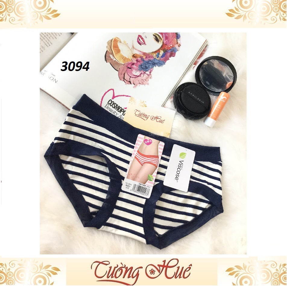 Quần lót nữ Banliya 3094 sọc màu.
