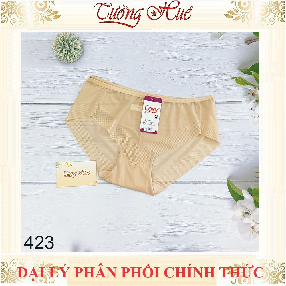 Quần Lót Nữ Cosy 423 Quần lót không viền may lưng vừa màu trơn.