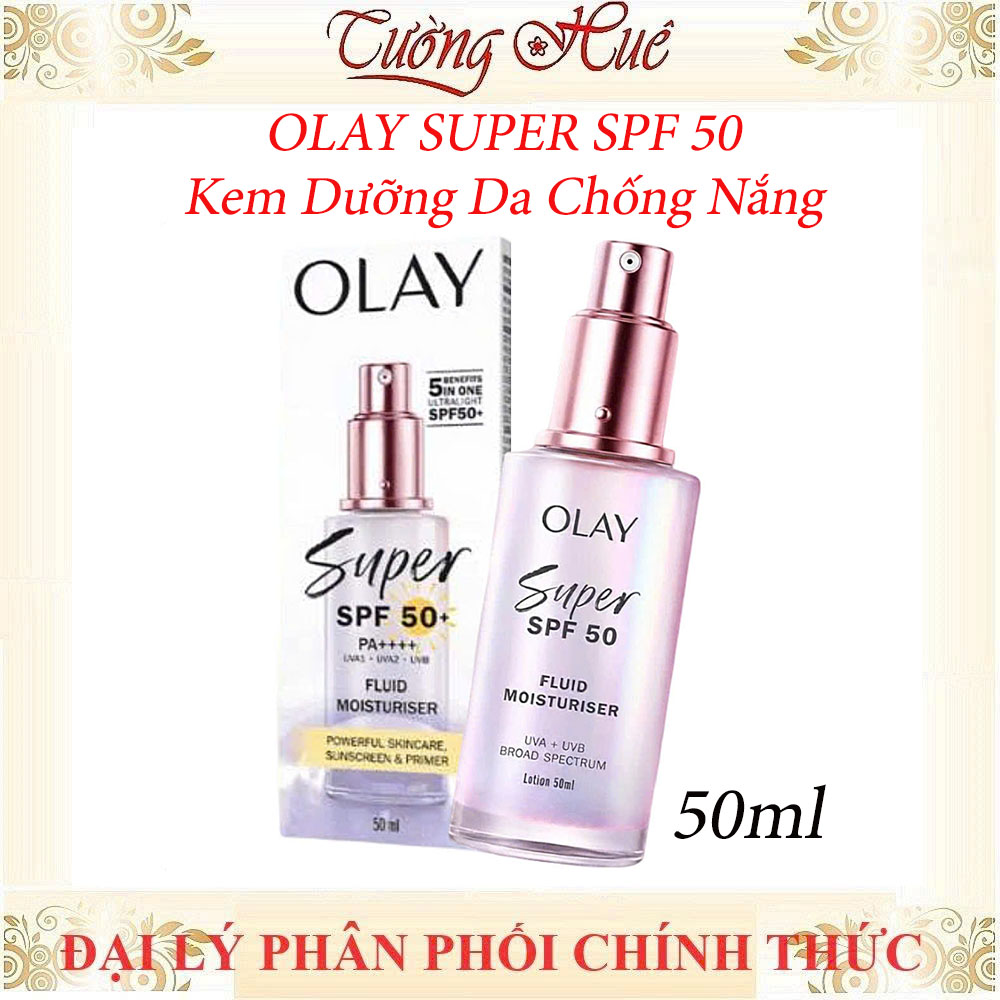 KEM DƯỠNG&nbsp;SÁNG DA CHỐNG NẮNG MỎNG NHẸ OLAY SUPER SPF 50+ 50ml