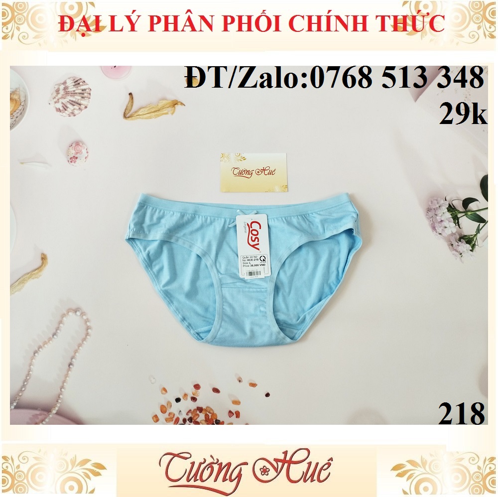 Quần lót nữ Cosy HCE 218 cotton trơn lưng thấp.