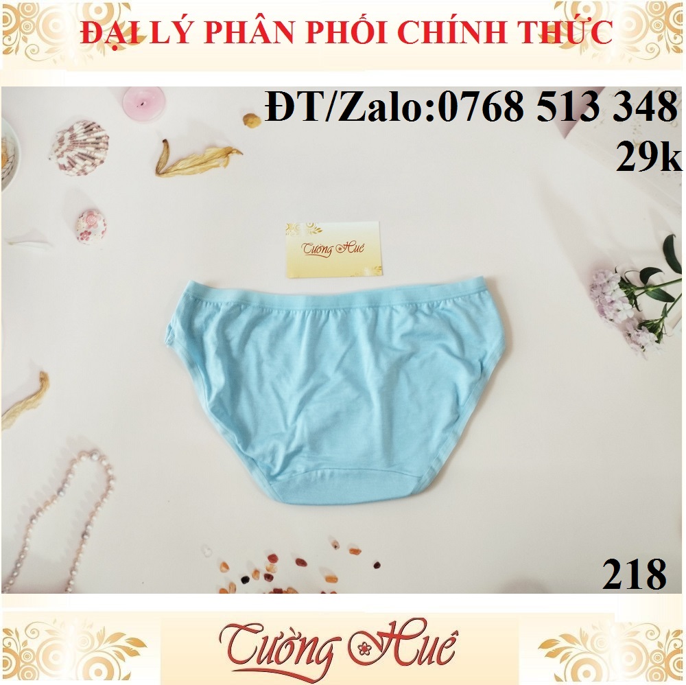 Quần lót nữ Cosy HCE 218 cotton trơn lưng thấp.