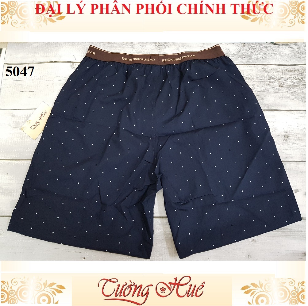 Quần đùi nam Rock QA 5047 họa tiết hoa lá lưng bảng to có túi trước.