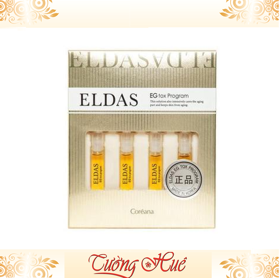 Set 4 Ống Tế Bào Gốc Hàn Quốc Eldas EG tox Program.