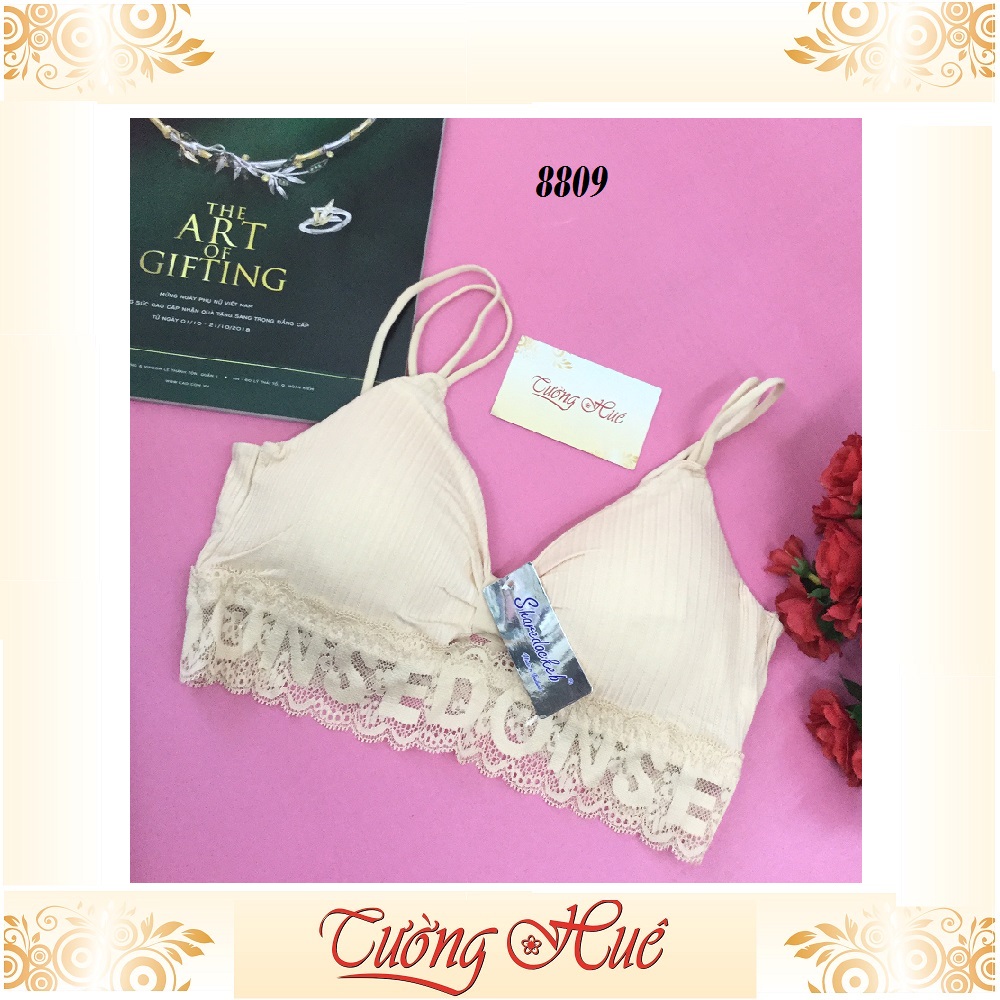 Áo bra Sharedackab 8809 dây mảnh tẻ đôi 3 lỗ.