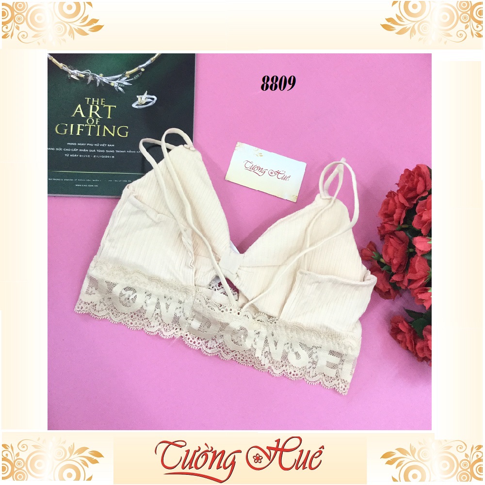 Áo bra Sharedackab 8809 dây mảnh tẻ đôi 3 lỗ.