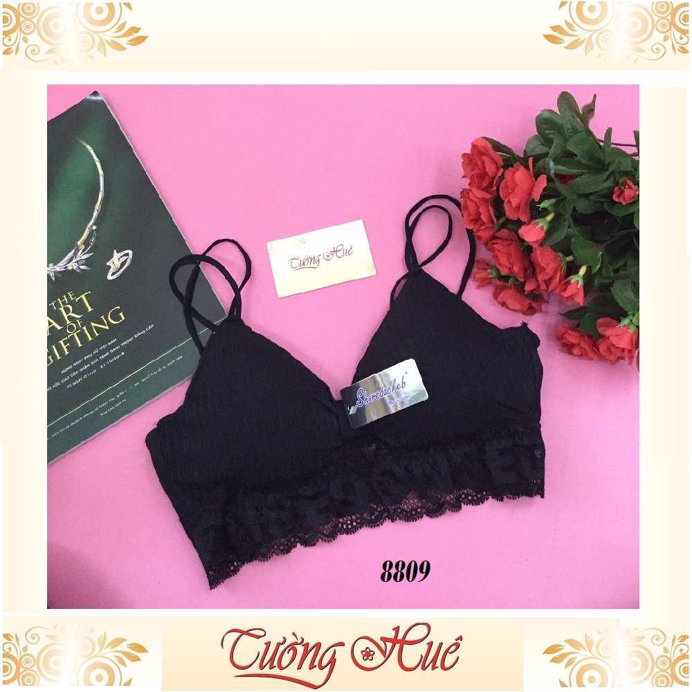 Áo bra Sharedackab 8809 dây mảnh tẻ đôi 3 lỗ.