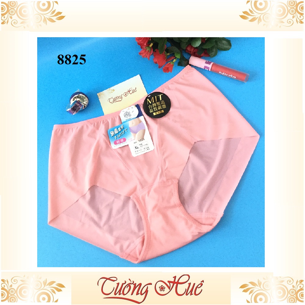 Quần lót nữ Đài loan 8825 Quần lót nữ trơn lưng cao nguyên mông không viền may (chọn màu ib shop)
