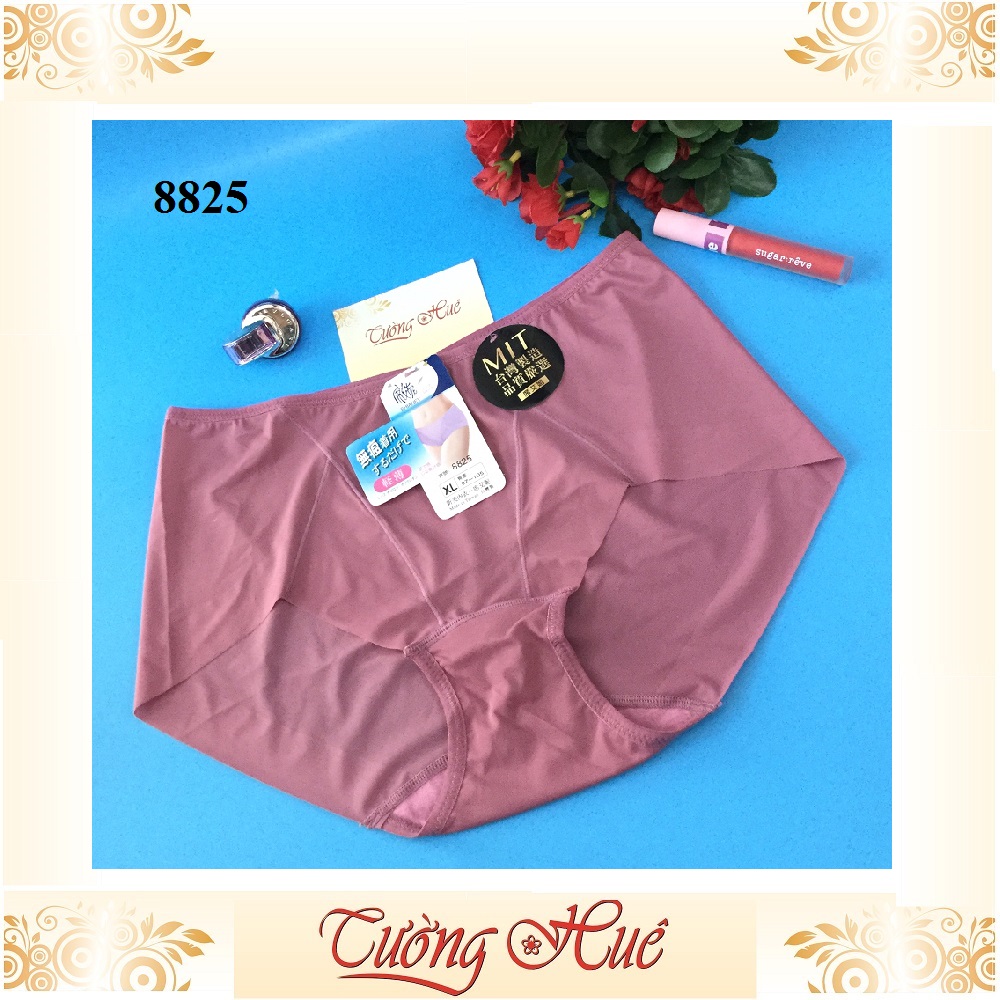 Quần lót nữ Đài loan 8825 Quần lót nữ trơn lưng cao nguyên mông không viền may (chọn màu ib shop)