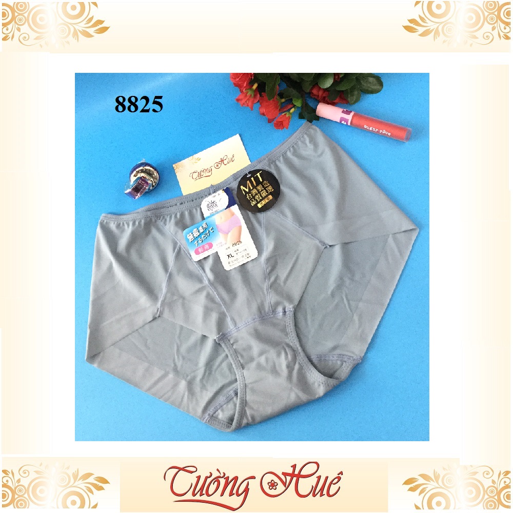 Quần lót nữ Đài loan 8825 Quần lót nữ trơn lưng cao nguyên mông không viền may (chọn màu ib shop)