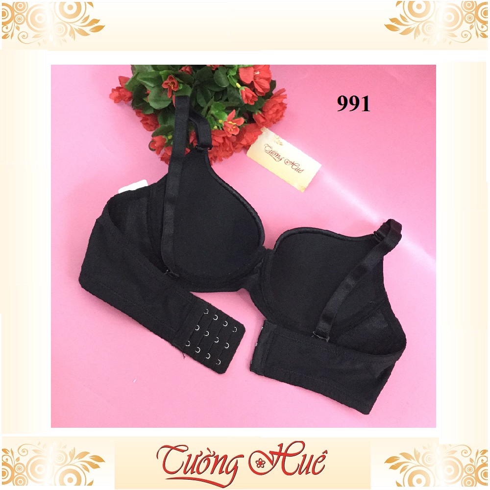 Áo lót nữ Thái Lan Sister Hood 991 trơn, mút mỏng lưng bảng to.