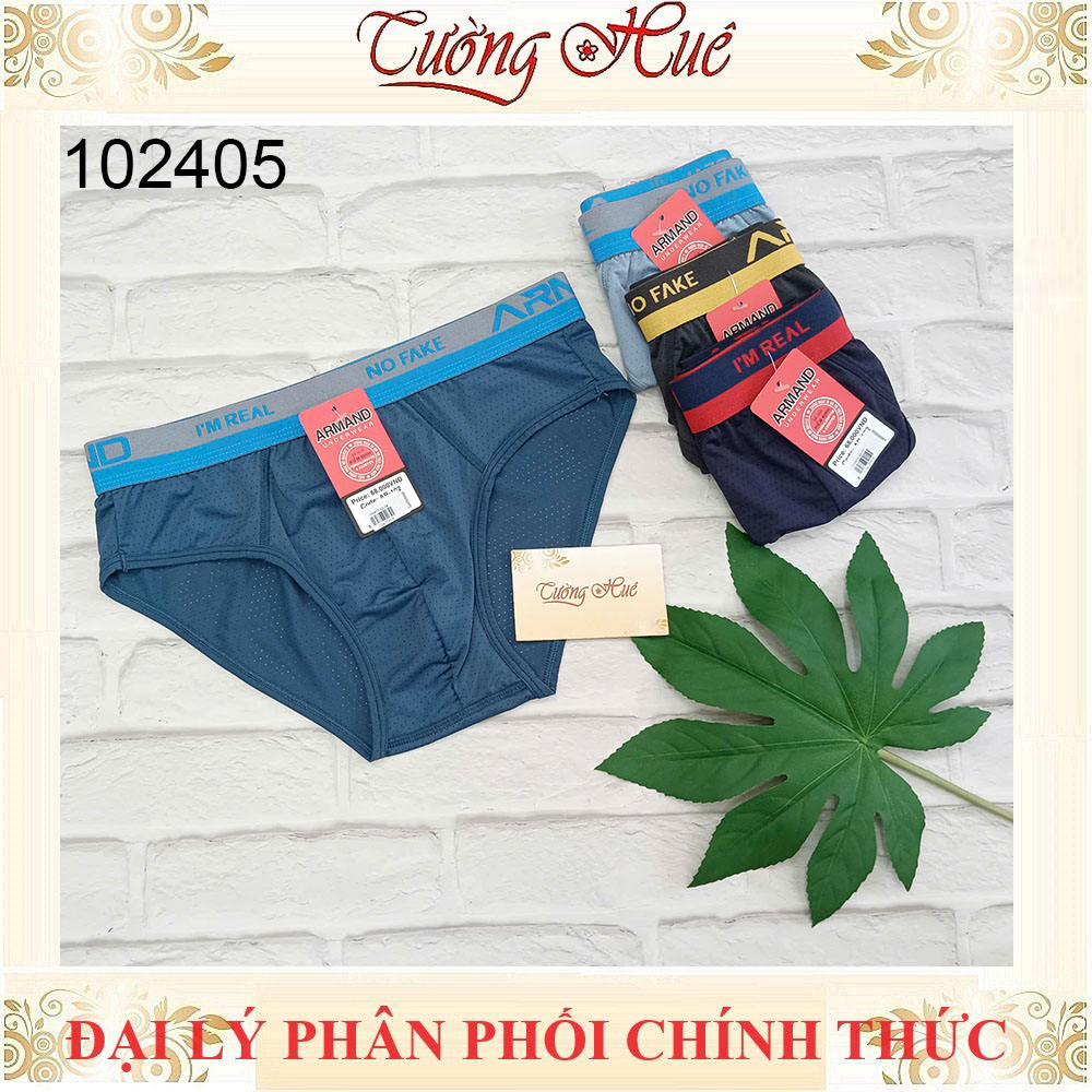 Quần lót Armand 102405 Quần lót nam tam giác lỗ thông hơi bảng lưng vừa màu trơn