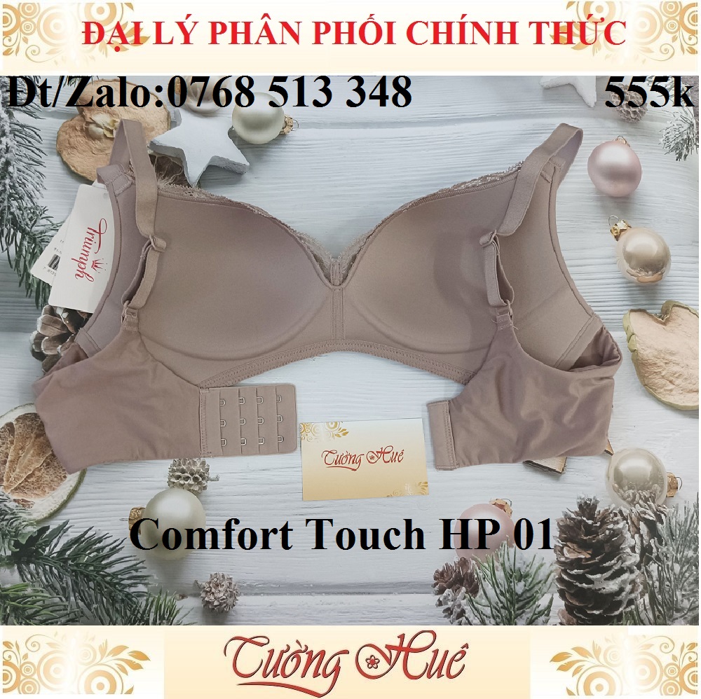 Áo lót nữ Triumph Comfort Touch HP 01 không gọng phối ren lưng bảng to.