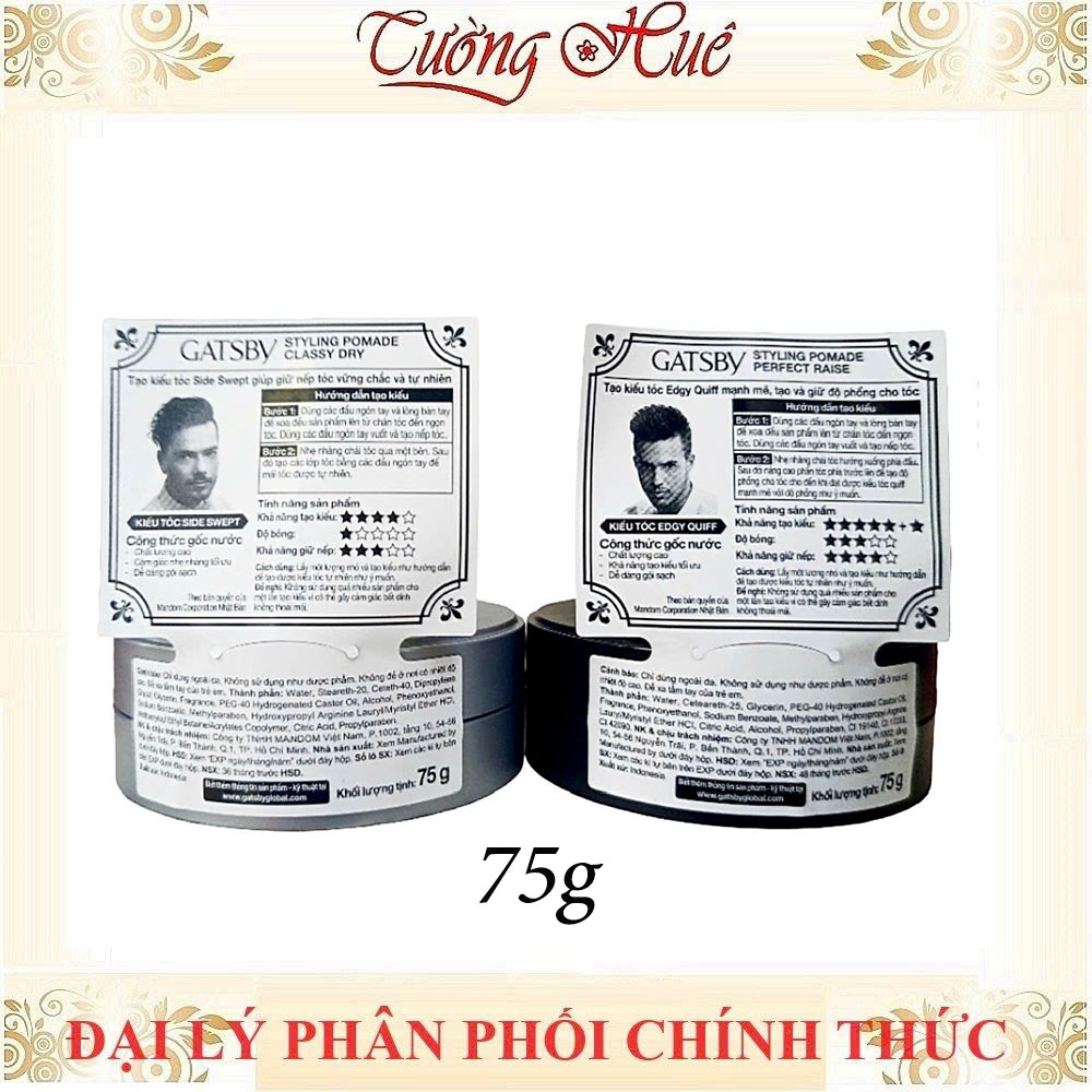 Sáp Vuốt Tóc Gatsby Styling Pomade (Có Lựa Chọn)