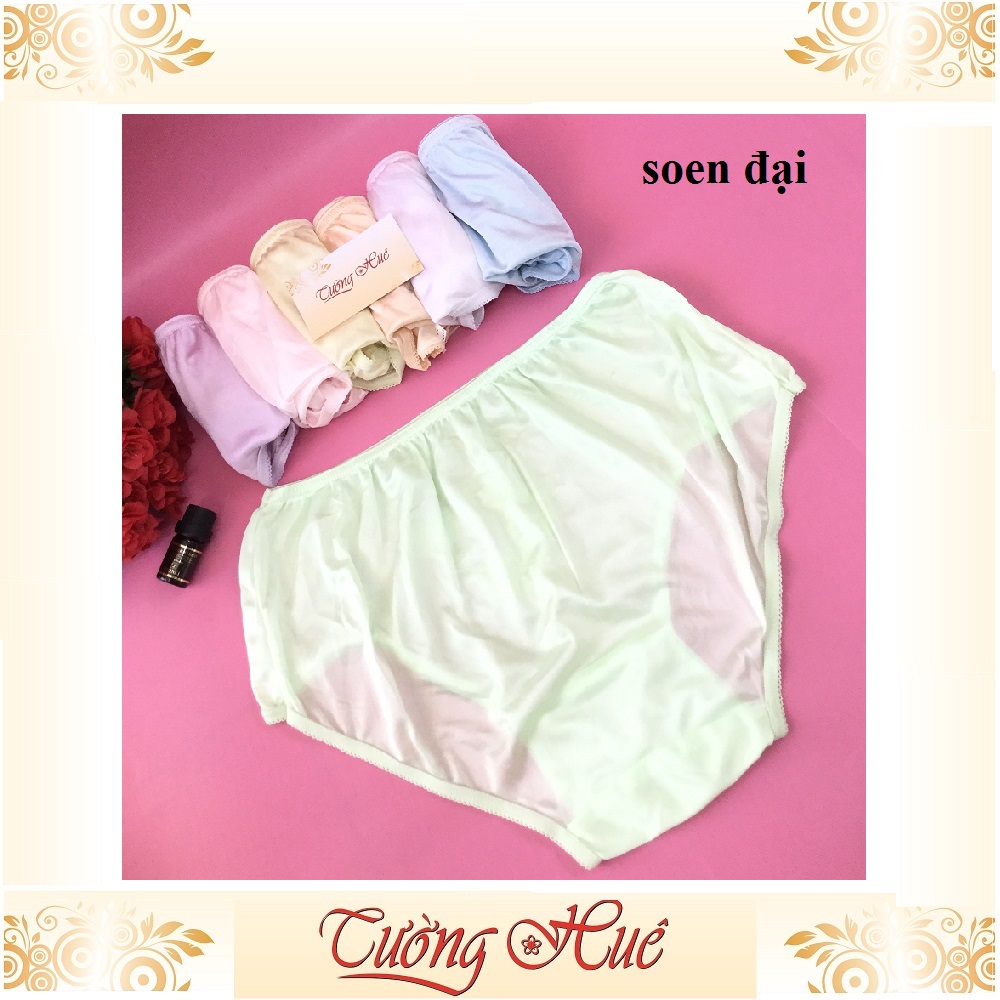 Quần lót nữ So-en đại quần lót thêu hoa màu big size nguyên mông MÀU NGẪU NHIÊN.