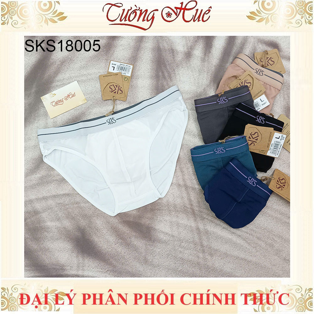 Quần lót nam Darlin SKS 18005 Quần lót nam tam giác chất thun mịn co giãn 4 chiều bảng lưng vừa